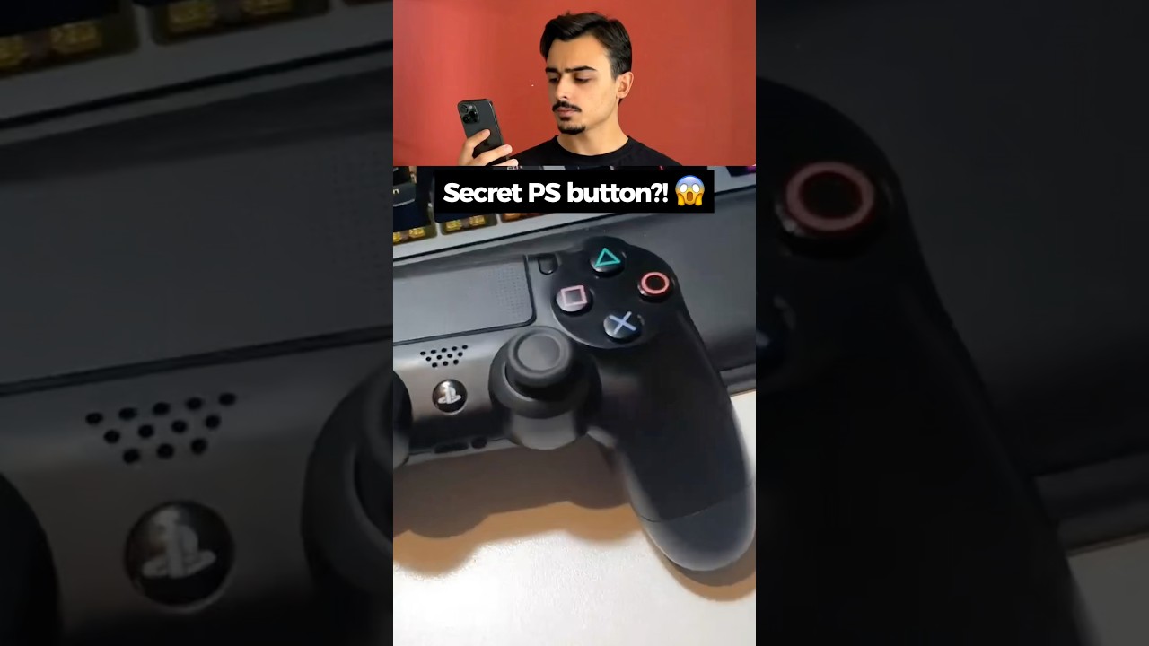 Secret PlayStation Button?! 😱🎮 #shorts #lifehacks #diy #experiment #playstation #gaming