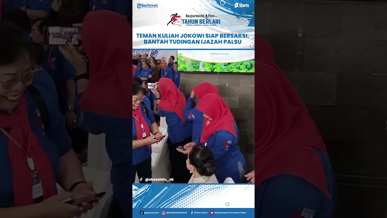 15 Teman Kuliah Jokowi Siap Bersaksi di Persidangan, Bantah Tuduhan Ijazah Palsu