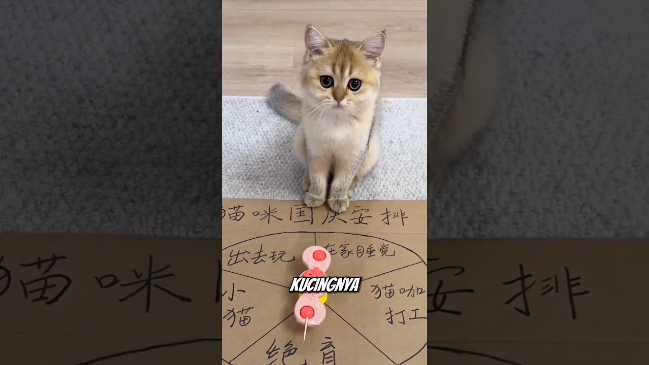 Kucing kecil yang pintar #shortviral