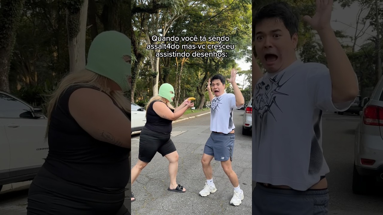 QUANDO VOCÊ TÁ FUGINDO MAS ASSISTIU MUITO DESENHO 😹 KKKKK