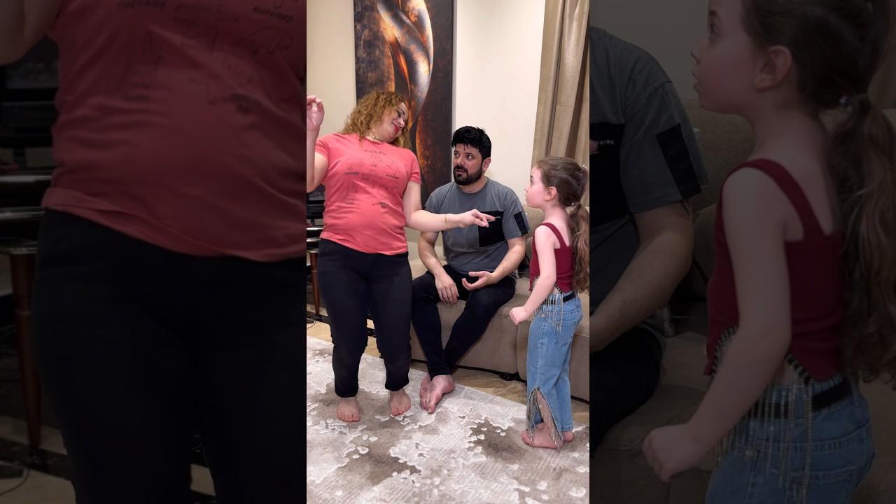 انزعجت من زوجها راحت ترقص لأبوها 🤣