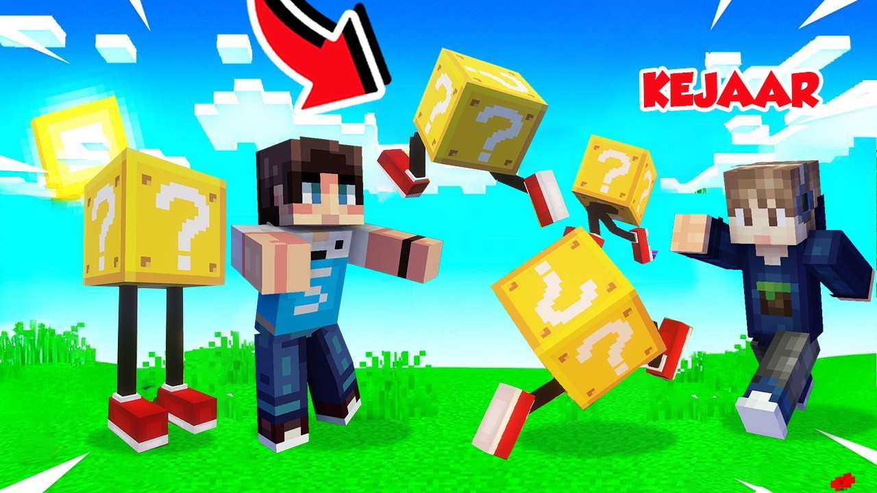 DUEL LUCKY BLOCK BERJALAN PALING NGAKAK DI MINECRAFT!!!