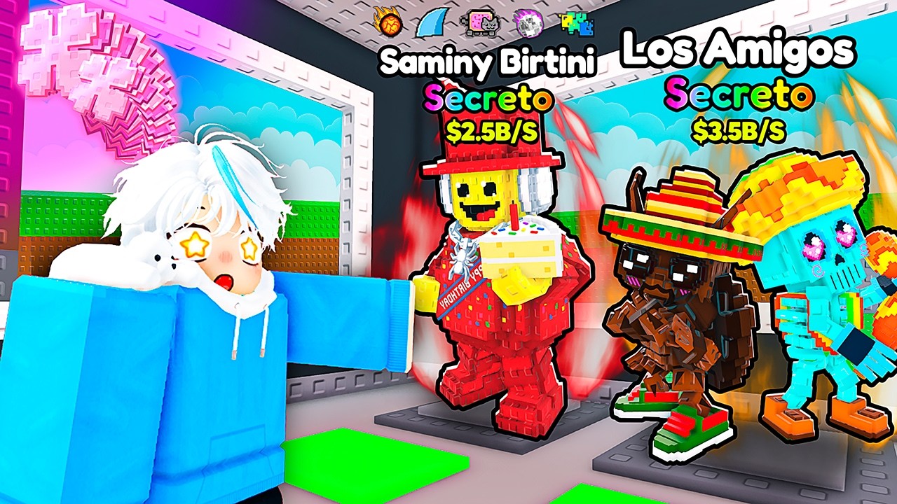 ANIVERSÁRIO DO SAMMY E PEGUEI MUITA COISA COM 20X SORTE NO ROUBE UM BRAINROT!