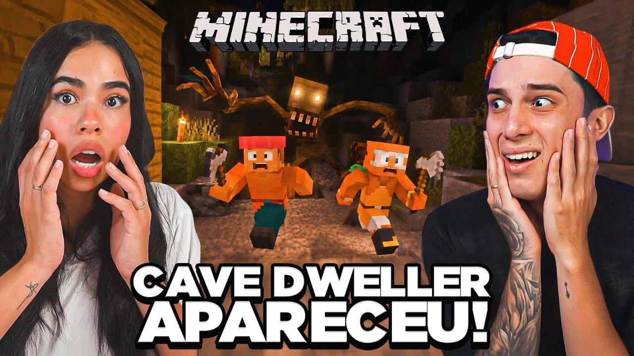 O CAVE  DWELLER APARECEU NA CAVERNA NO MINECFRAT