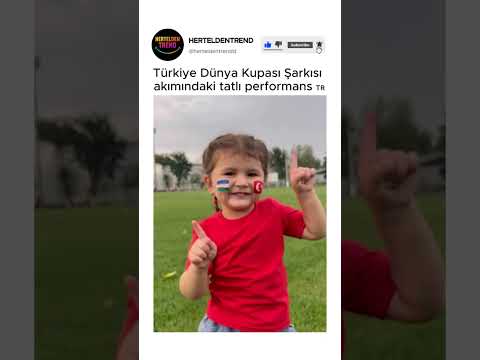 Türkiye Dünya Kupası Şarkısı akımındaki tatlı performans 🇹🇷