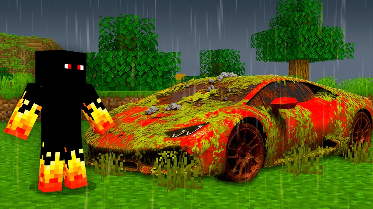 ATHOS ENCONTROU UM CARRO REALISTA ABANDONADO NO MINECRAFT