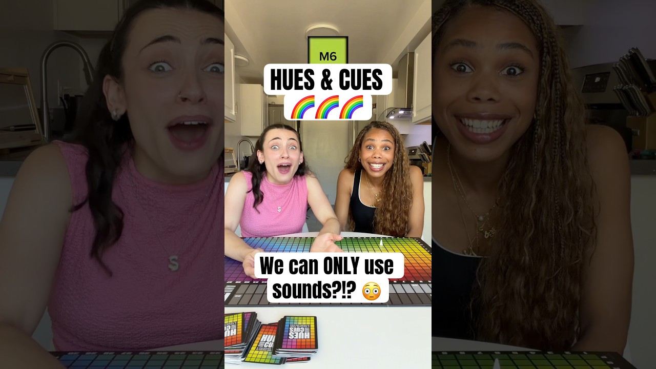 Was this CHEATING?!?! 😭 #besties #bestiesforever #huesandcues #guessthecolor #colorblind