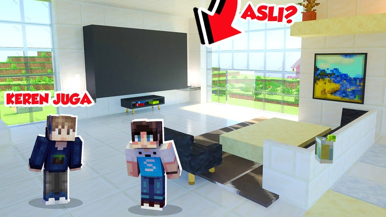 KITA MENGHIAS RUMAH PALING NGAKAK DI MINECRAFT!!! - SURVIVAL BERAK #4