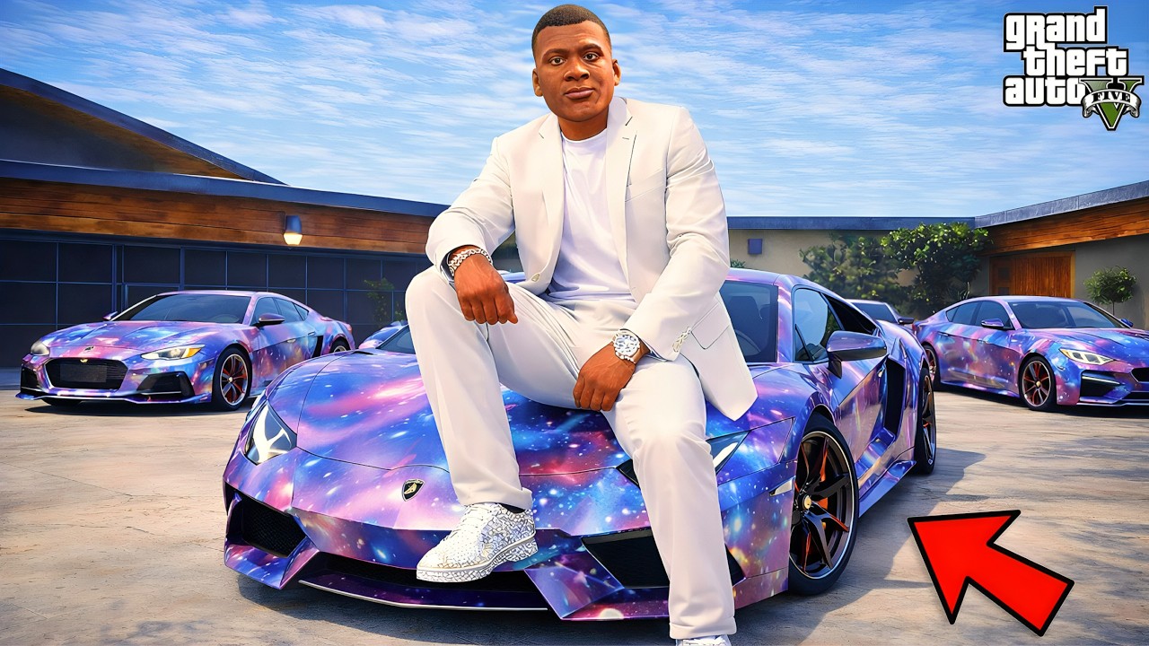 GTA V : Franklin & Shinchan Collect RARE GALACTIC SUPERCARS in GTA 5 ! in Telugu