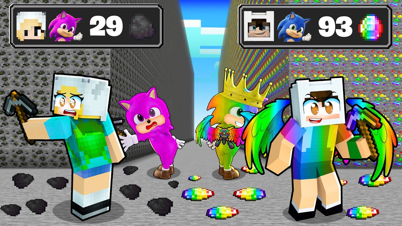 RENGARENK ERKEKLER VS FAKİR KIZLAR MADEN SAVAŞI 😱 Minecraft