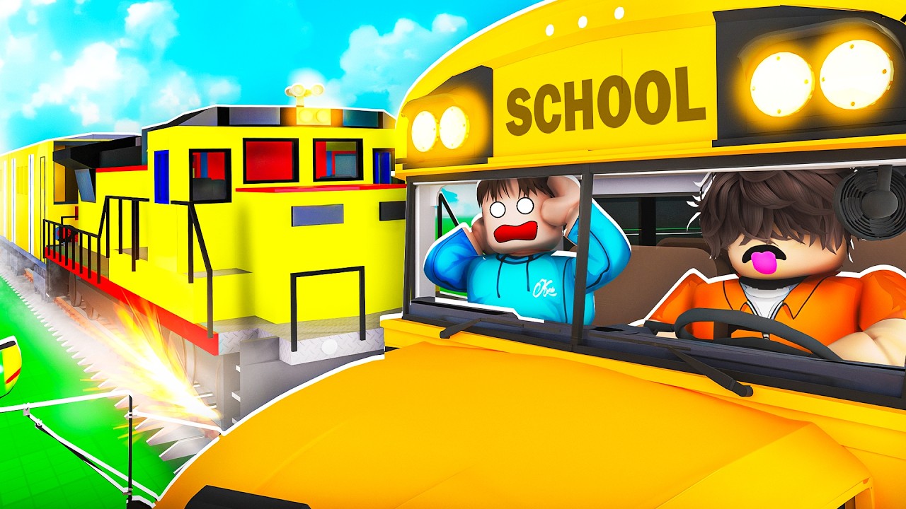 ربلوكس رحلة مدرسية انتهت بكارثة ! Survive bus ride