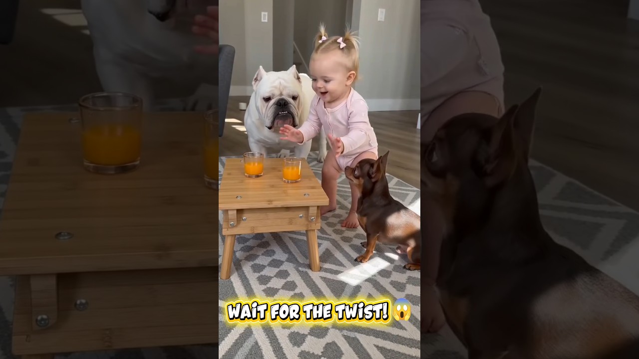 The American Bully Looked Away for ONE Second... 😳🥤#shorts #funny #viral