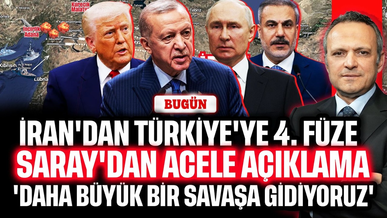 İran'dan Türkiye'ye 4. füze! Saray'dan acele açıklama. 'Daha büyük bir savaşa gidiyoruz' | BUGÜN