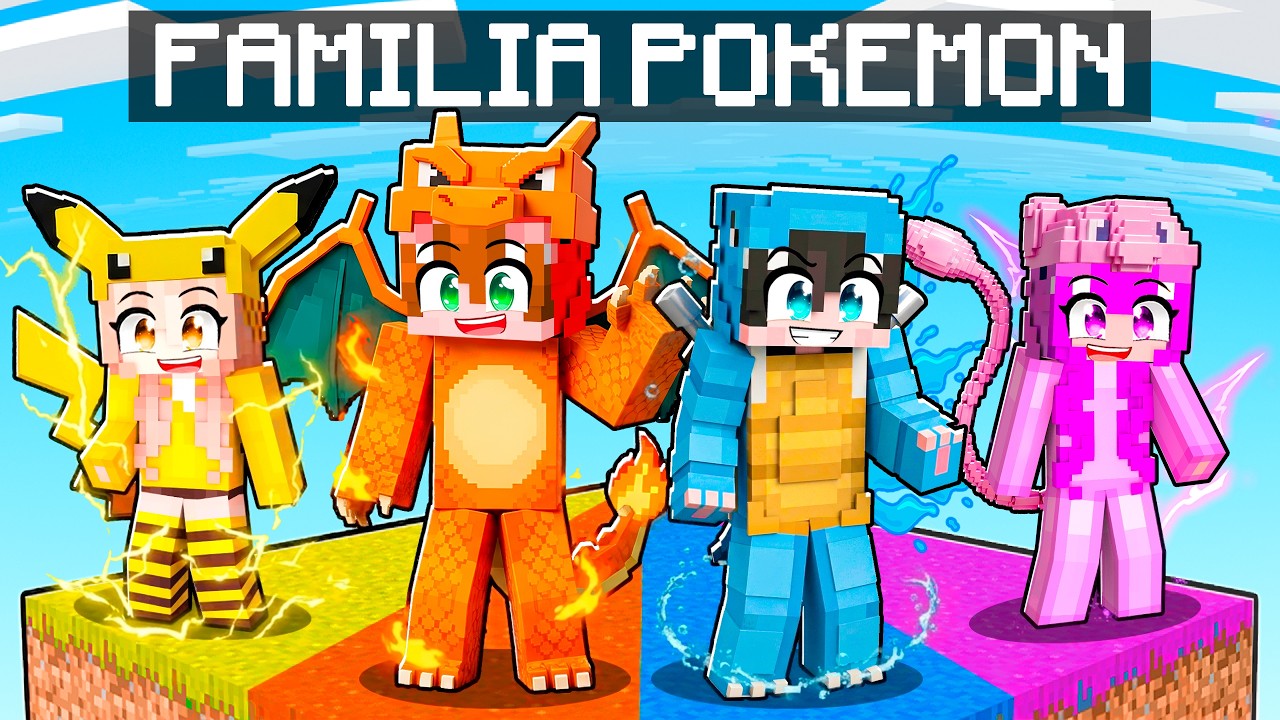 Adopté una FAMILIA POKEMON en Minecraft!