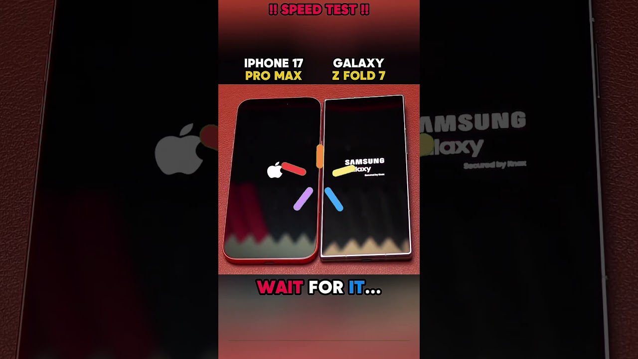 🚀⚡ IPHONE 17 PRO MAX VS GALAXY Z FOLD 7 SPEED TEST!!