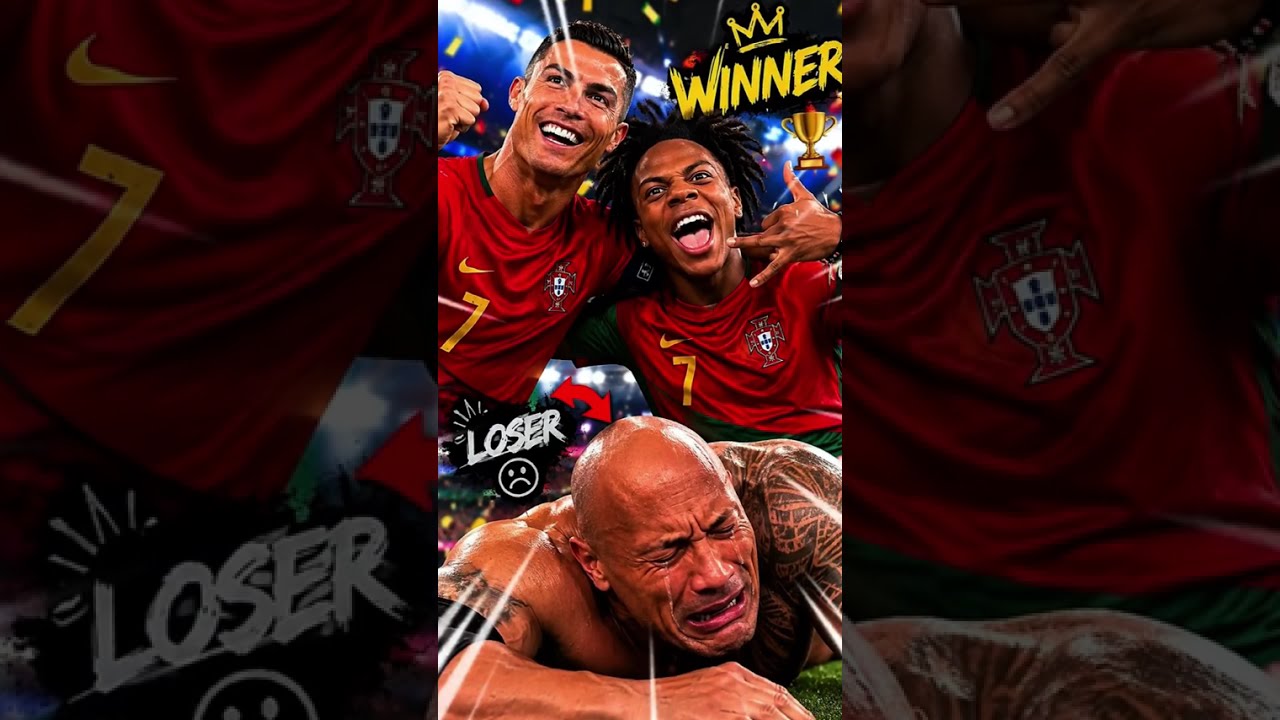 ⚡️ IShowSpeed & Ronaldo VS Dwayne "The Rock" Johnson 😱🏆#ronaldo #ishowspeed #dwaynejohnson
