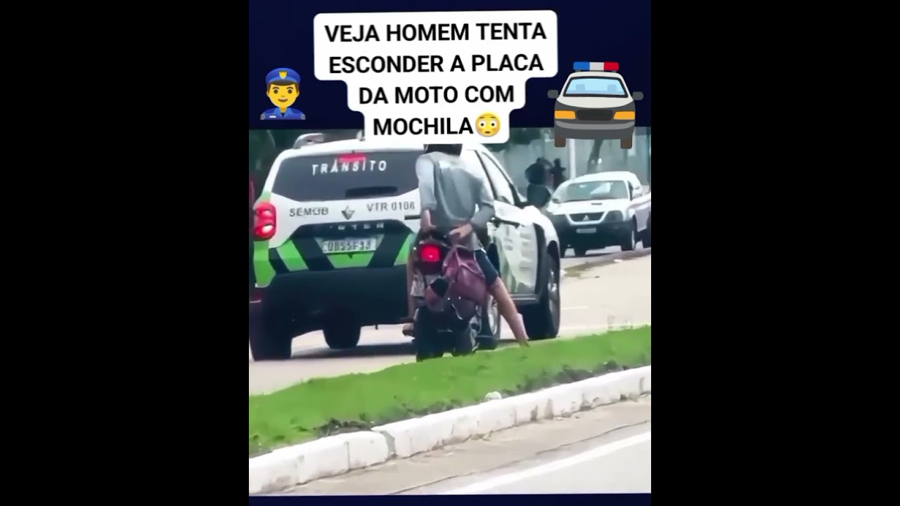 #motovlog#polícia# motoca escondendo a placa#!