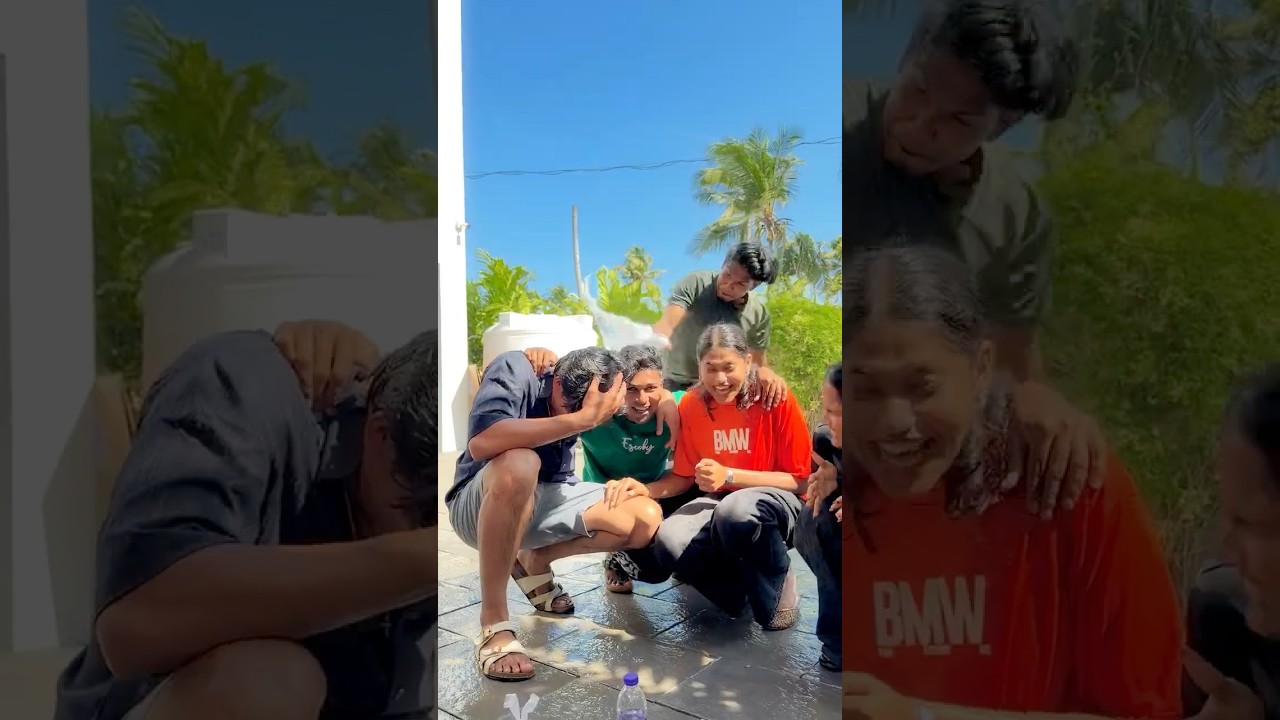 Water Funny Challenge with Cousins 😂🔥 #shorts