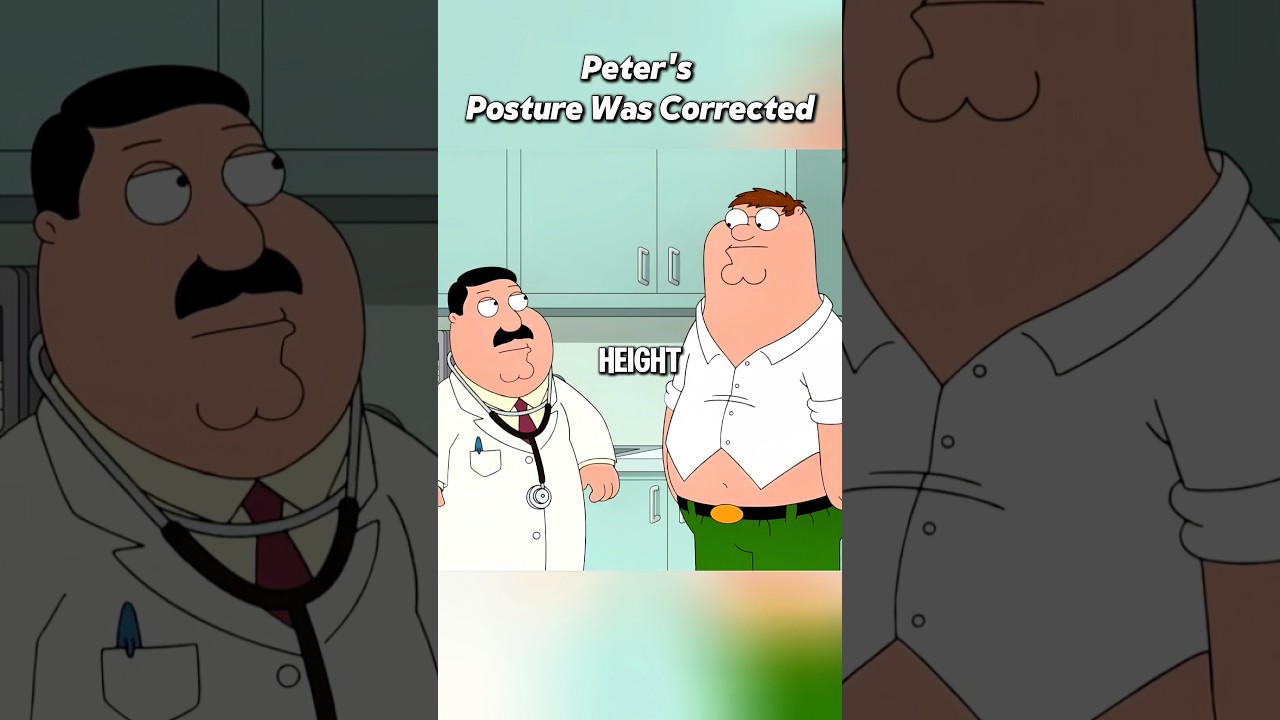 Peter's posture was corrected 🤯 #familyguy #shorts