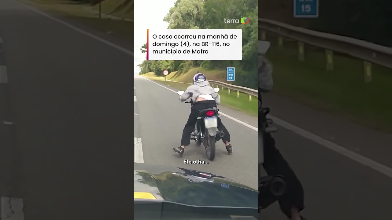 PRF flagra motorista fazendo manobra ‘Superman’ em rodovia de SC #shorts