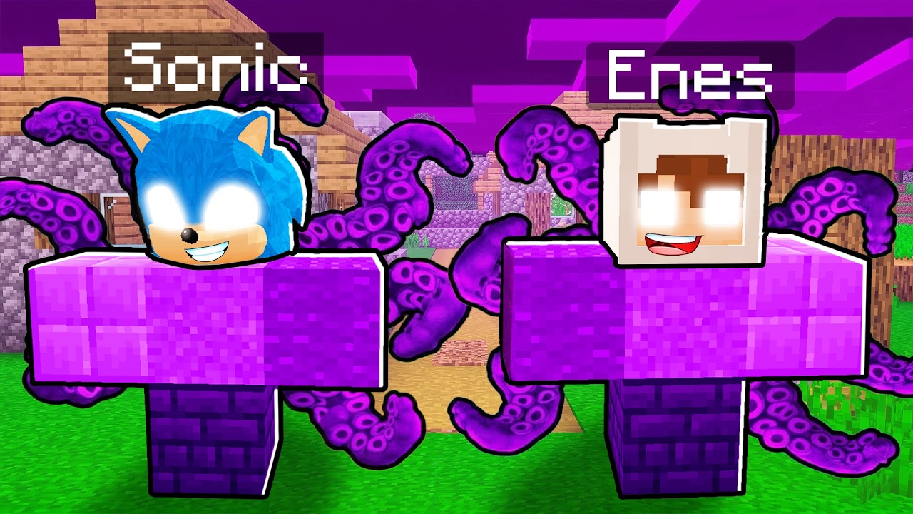 ENES VE BEBEK SONİC KARANLIK GOLEM OLDU 😱 Minecraft