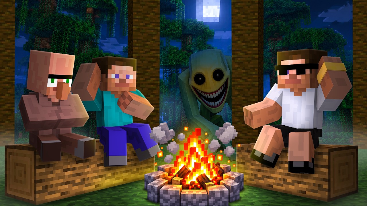 Camping 24 Hours at Minecraft Most Haunted Jungle...