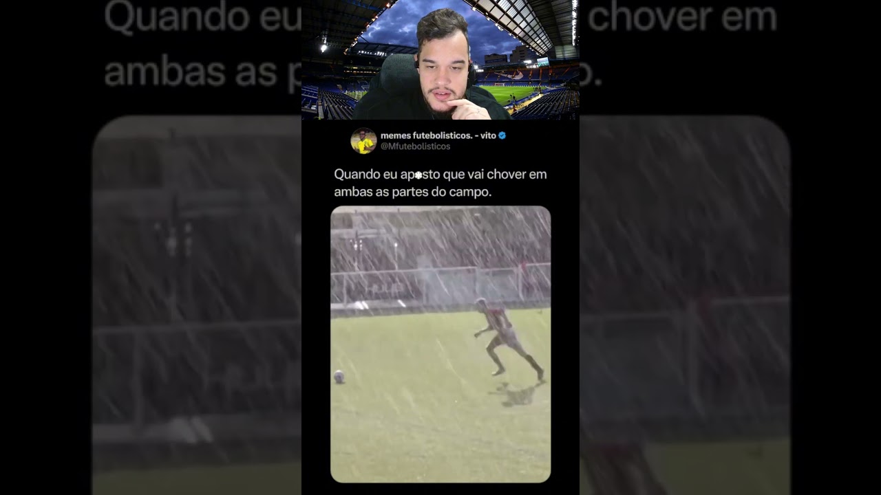 METADE DO CAMPO CHOVE E A OUTRA METADE NÃO KKKKKKKKK