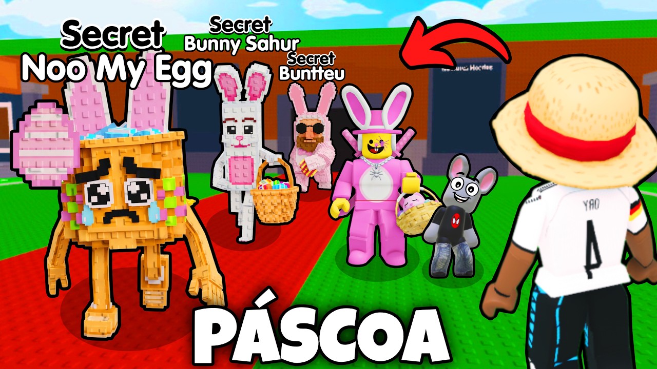 🐇BUNNY SAHUR, NOO MY EGG e NOVOS BRAINROTS DE PÁSCOA NA ATUALIZAÇÃO DO ROUBE O BRAINROT!