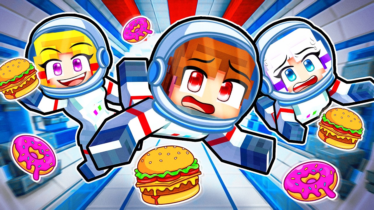 We Survived 100 DAYS In SPACE In Minecraft...
