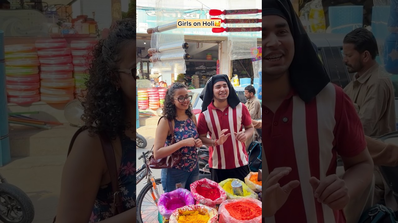 Girls on Holi vs Boys💀😂#funny #comedy #shorts #holi #koushalmonga