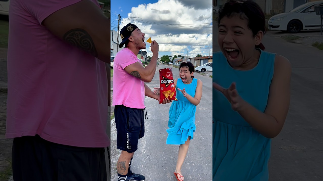 Achando que vai levar meu DORITOS fácil 🤣🤣🤣 #funny #shorts