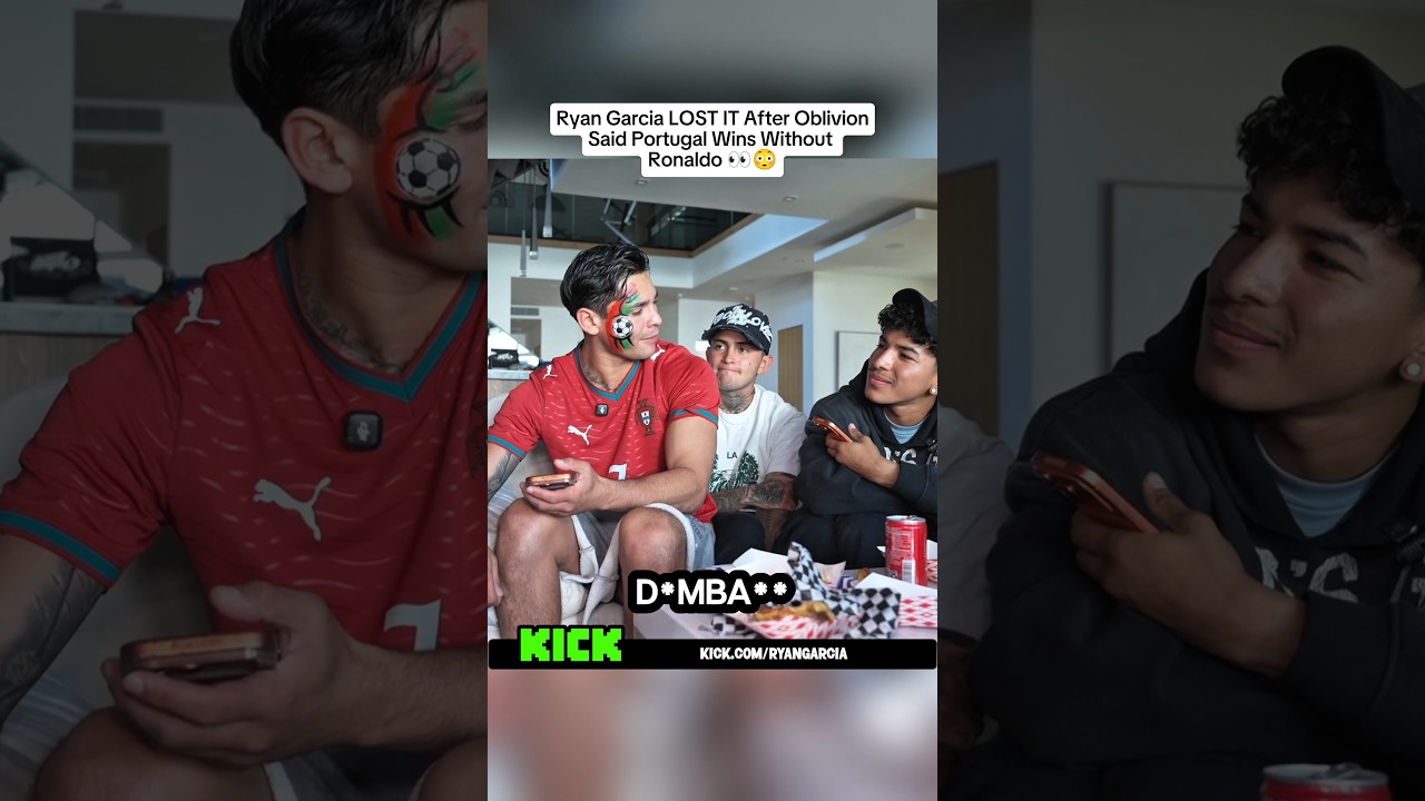 Ryan Garcia LOST IT After Oblivion Said Portugal Wins Without Ronaldo #ryangarcia