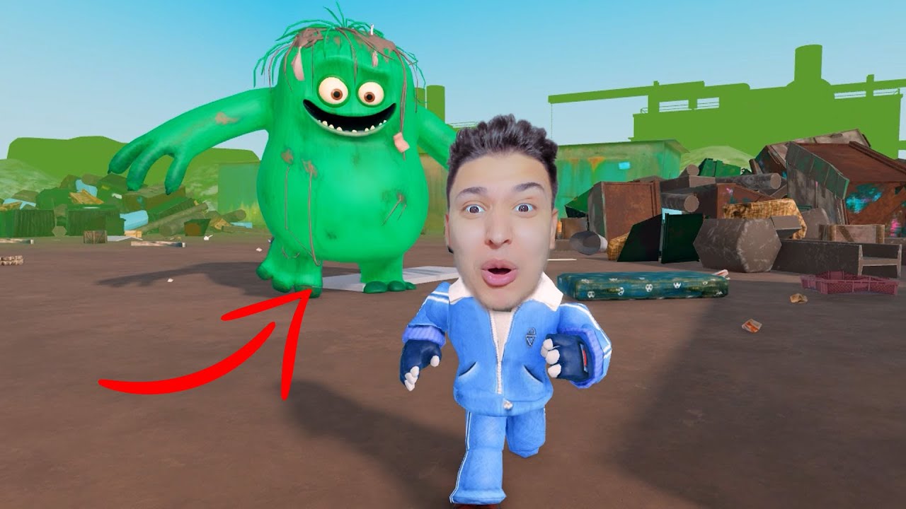 وحش القمامة عاوز يمسكنى 😱