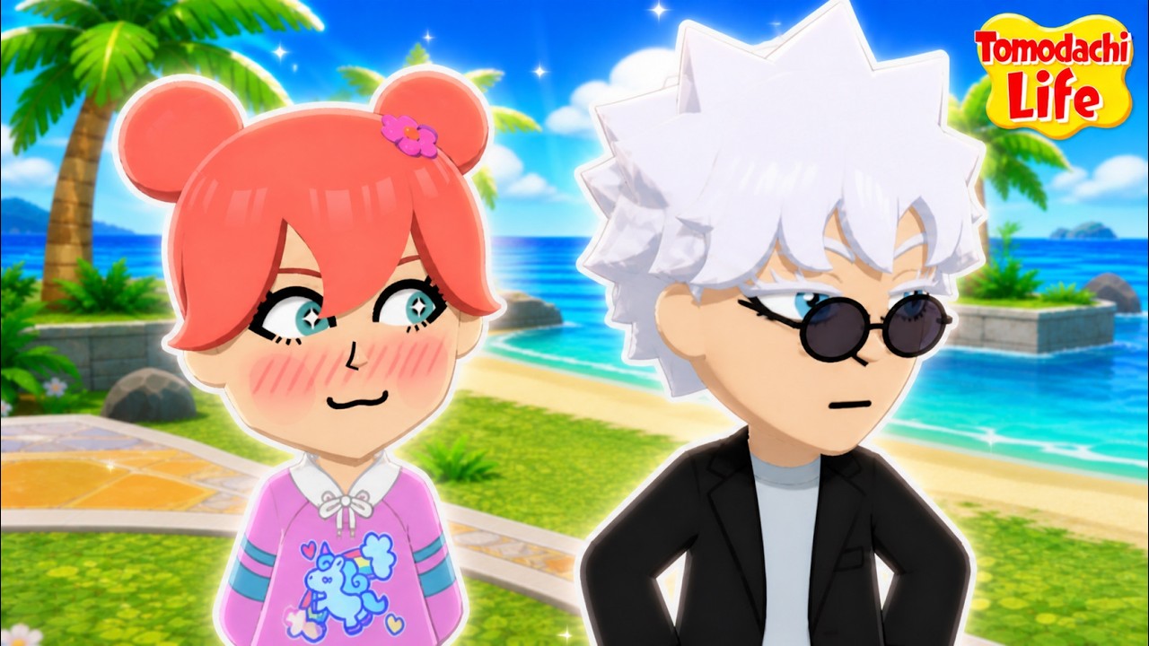 البداية في جزيرة الكعاكع مع قوجو ساتورو😍 | Tomodachi life: living the dream