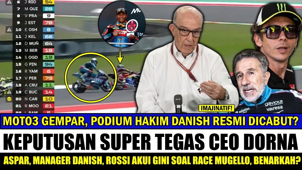 MOTO3 GEMPAR🔥CEO DORNA PUTUSKAN HUKUM HAKIM DANISH USAI TERBUKTI RUGIKAN MAX QUILES~BENARKAH?