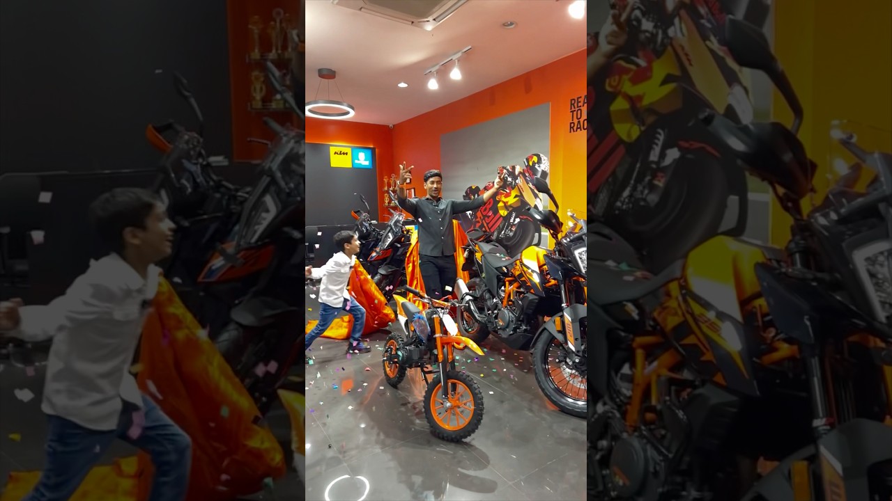 My new ktm 390 adventure delivery at it’s best | #duke390_naked #shortsfeed #bikedelivery