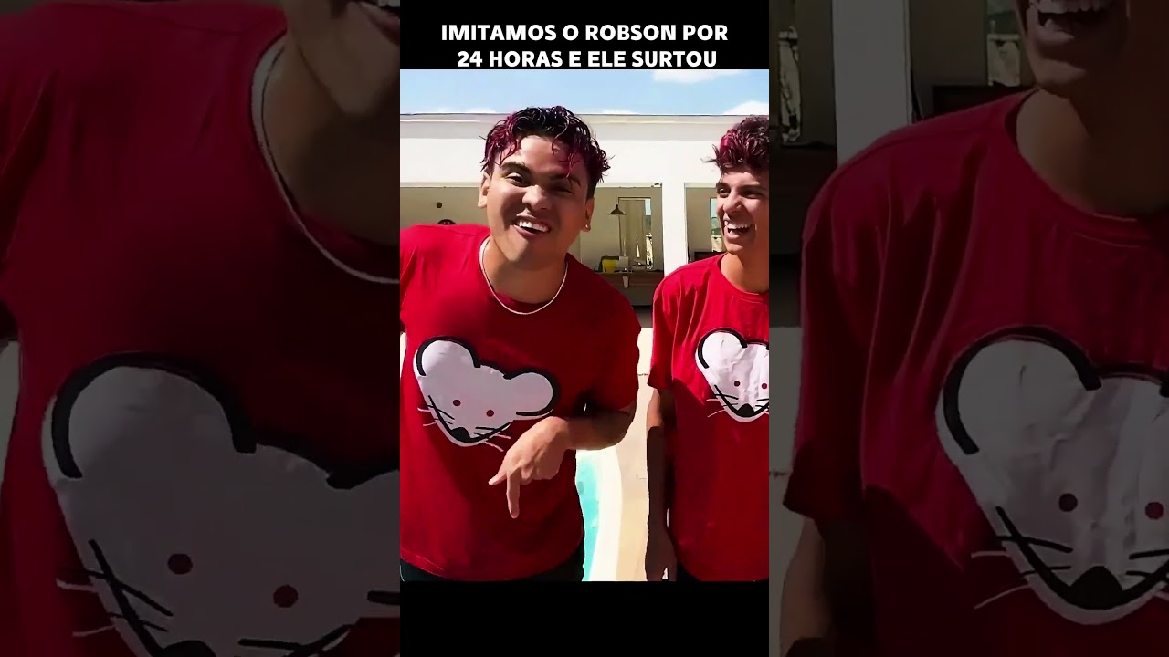 IMITAMOS O ROBSON POR 24 HORAS E ELE SURTOU #robsonabreu  #dosrosas #emillyvickof