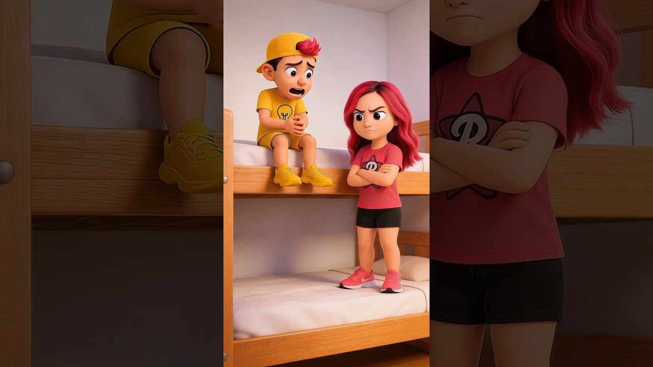 Emilly Vick🩷 Ficou brava e Leozinn 077💡Fez xixi na cama?! 😱