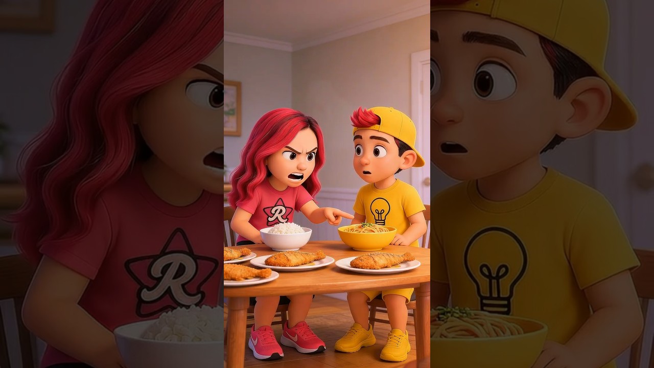 Emilly Vick🩷 Brigou com Leozinn 077💡Pelo macarrão?! 😱