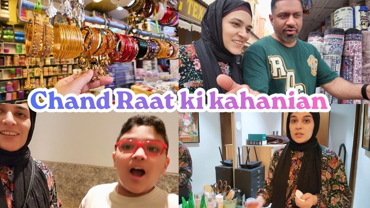 Chand Raat ki Kahani Naush ki Zubani 🙈Mein isi liye LIVE nai aati #eid2026 #uaelife