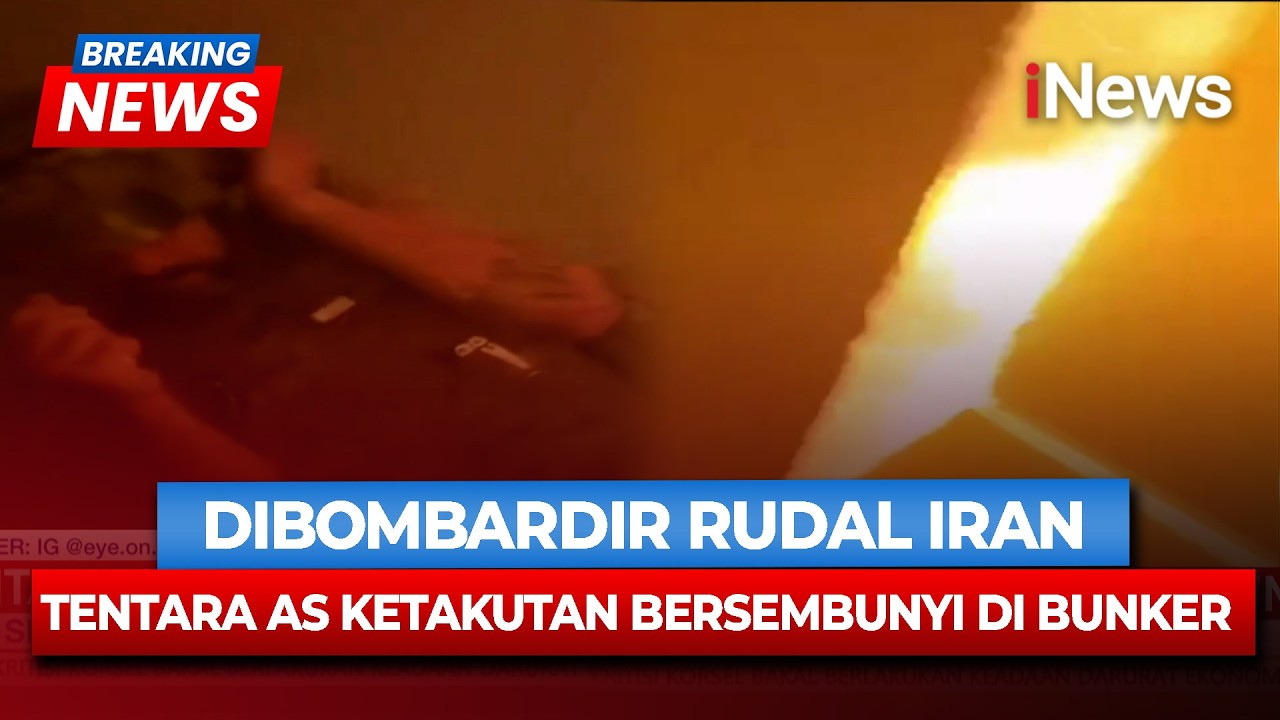 IRAN BOMBARDIR Fasilitas Militer AS, Para Tentara Ketakutan Bersembunyi di Bunker
