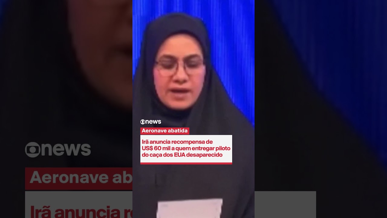 Irã anuncia recompensa de US$ 60 mil a quem entregar piloto do caça dos EUA desaparecido