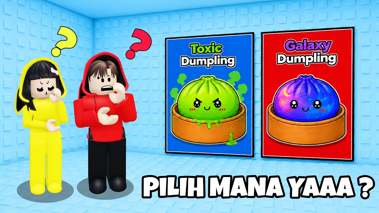 Yuta, Mio Dan Baby Celine Harus Memilih Squishy Dumplings Yang Paling Bagus || ROBLOX