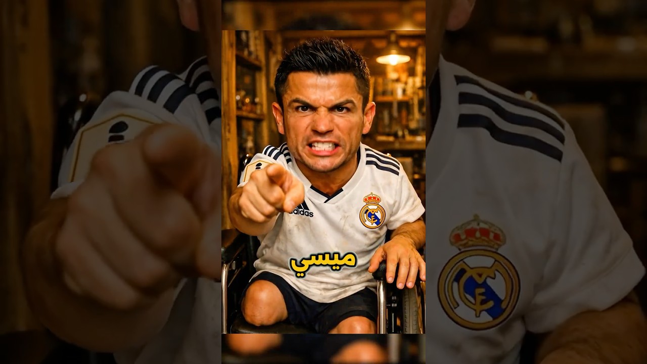 ميسي يَسرق قدم رونالدو لكن😱😂#shorts #ronaldo