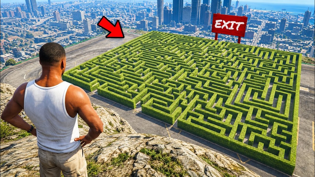 Franklin Solving The Biggest Maze In Los Santos! 😱 | GTA 5 | Dhanu Dino