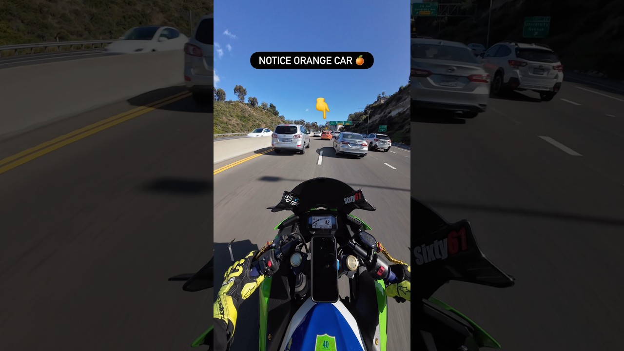 Ninja 500 RAW Audio Exhaust 💥 #traffic #pov #ASMR #lanesplitting