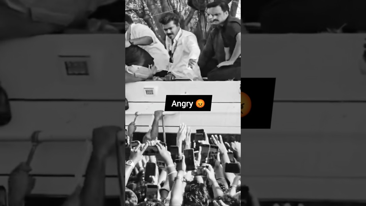 Vijay Thalapathy हुए Angry 😡 #thalapathyvijay #shorts