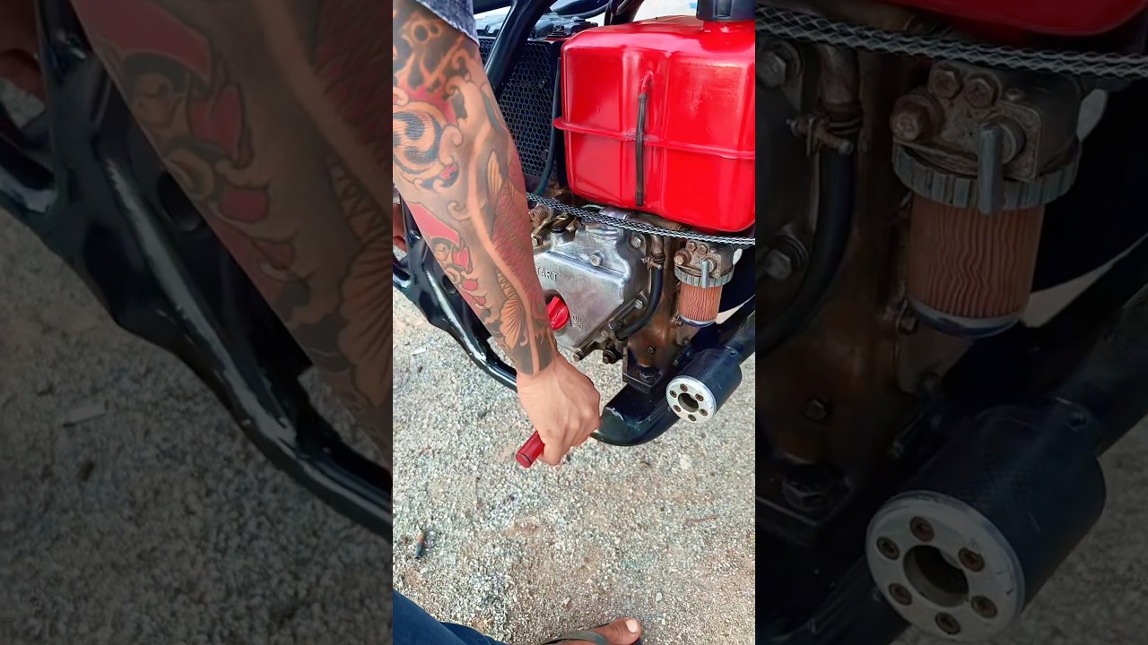 เตรียมตัวออกเดินทางได้ #มอเตอร์ไซค์เครื่องรถไถนา #automobile
