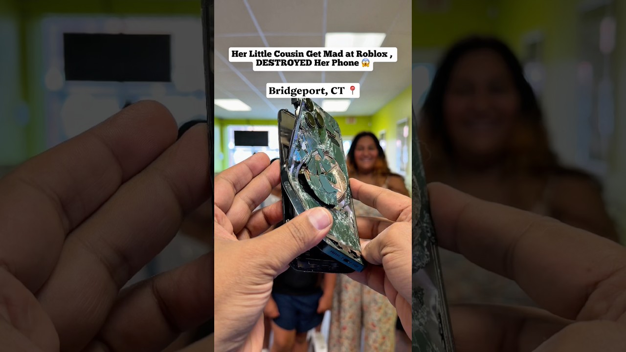 Lil Cousin Raged at Roblox, Destroyed Her Phone 😱 #moneytalkswireless #shorts