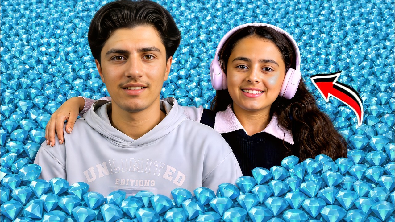 خليت أختي نور أغنى لاعبة فري فاير! 🤑💸